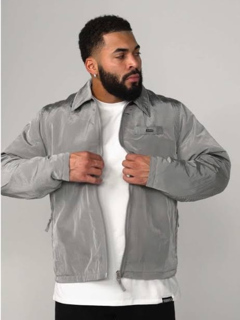 NWT YoungLA Crinkled Lightweight Track Jacket/Windbreaker